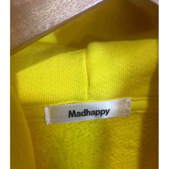 Mad happy Snapchat Ghost Yellow Hoodie‎ Size L - Picture 2 of 3